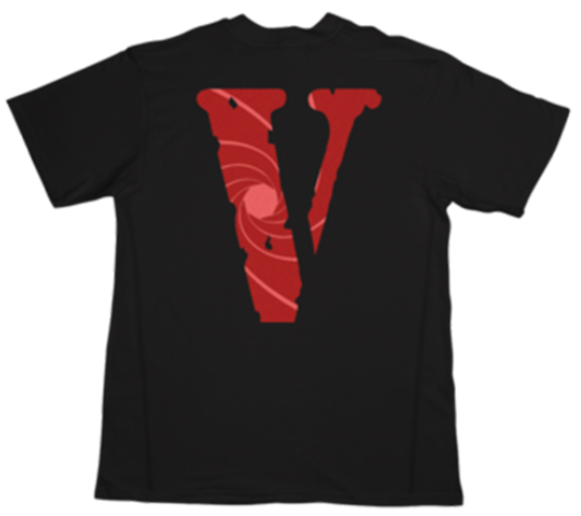 VLONE Black Vice City Short Sleeves Red Logo