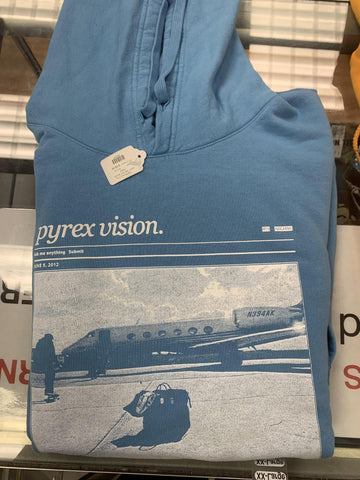 Off White Pyrex Vision Blue hoodie