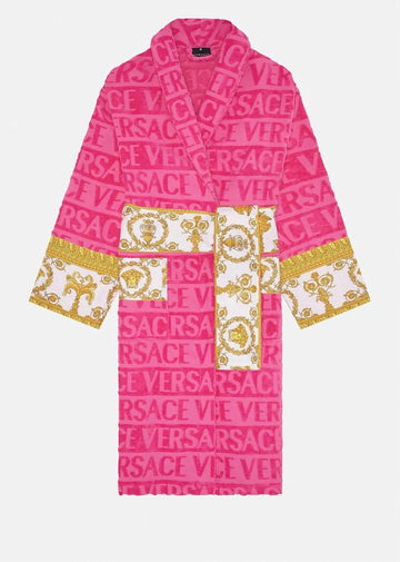 Versace BAROQUE BATHROBE Pink