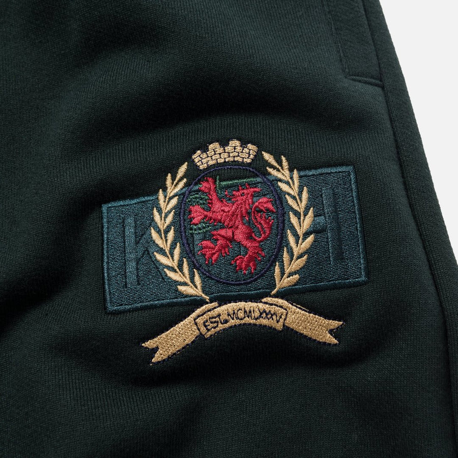 KITH X TOMMY HILFIGER CREST FLEECE PANT FOREST GREEN