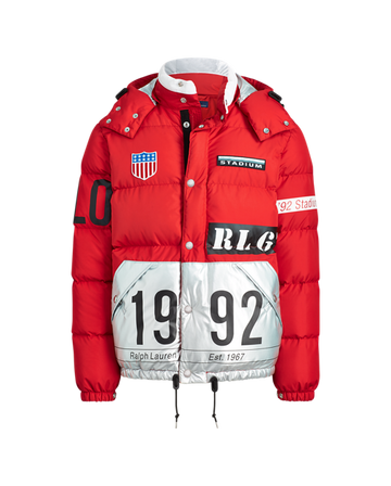 Polo Ralph Lauren Winter Stadium Down Jacket Injection Red/Silver