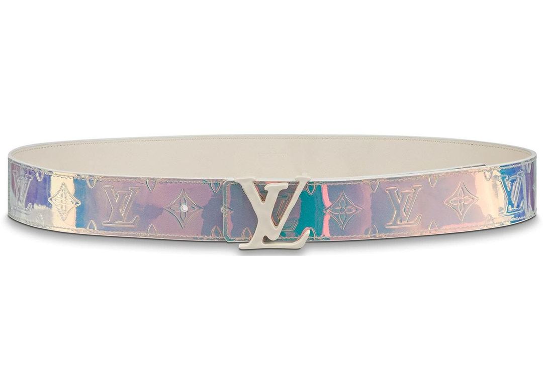 Pre-owned Lv Shape Belt Monogram 40mm Prism