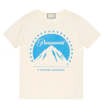 GUCCI Oversize T-shirt with Paramount logo