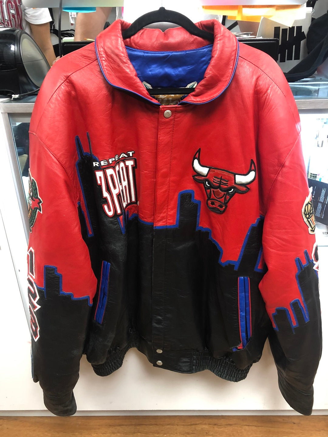 Vintage Bulls Championship Jacket Jeff H