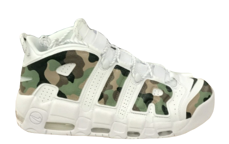 Custom Cheap Nike Air More Uptempo Camo Free Shipping Dixie Store