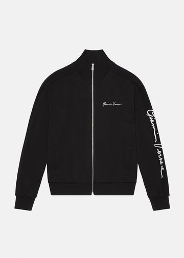 Versace Black GV Signature Embroidered Sweatshirt