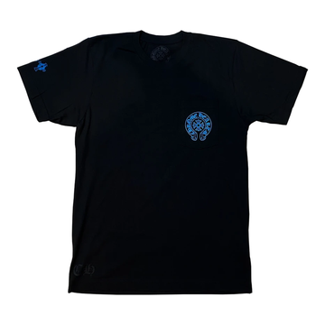 Chrome Hearts Triple Cross Logo T-Shirt Black/Blue