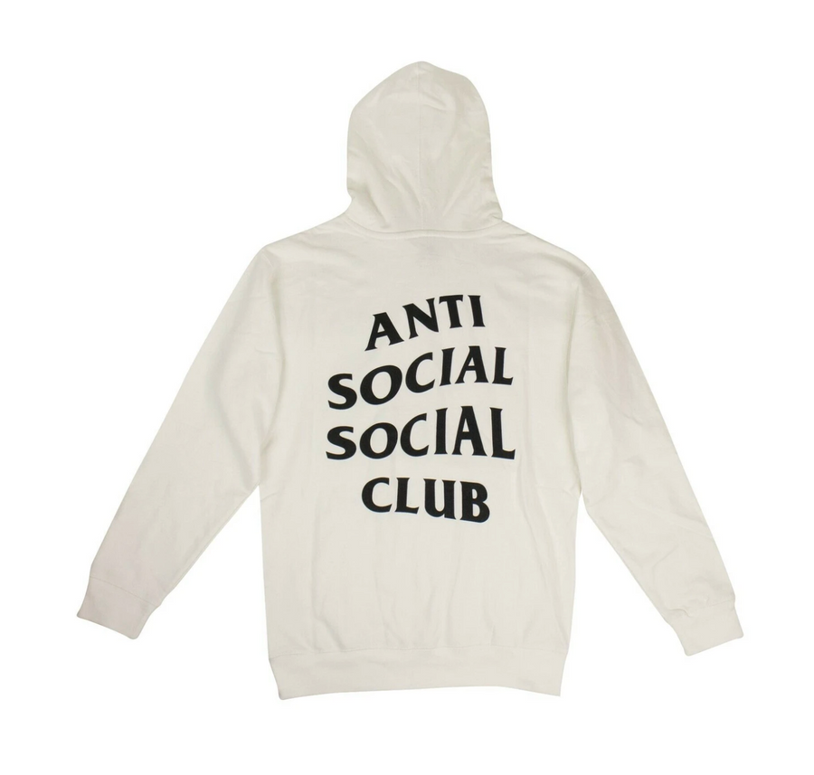 Anti Social Social Club White Cotton ASSC Logo Hooded Sweatshirt