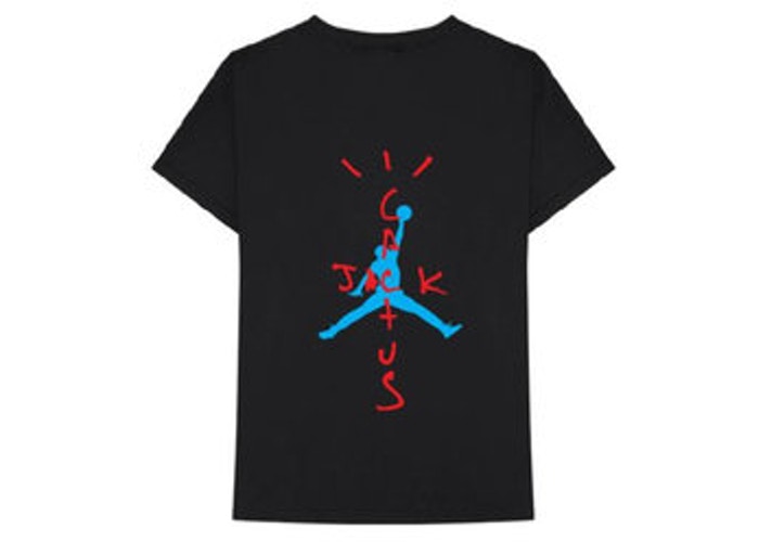 Travis Scott x Jordan Air Cactus Jack Tee Black Kickzr4us