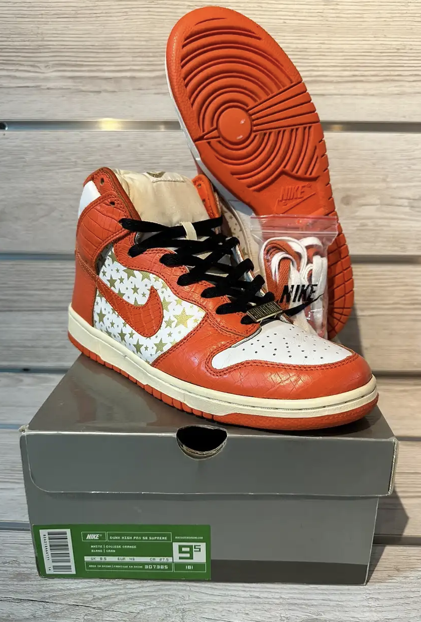 Vnds Nike SB Dunk High Supreme Orange