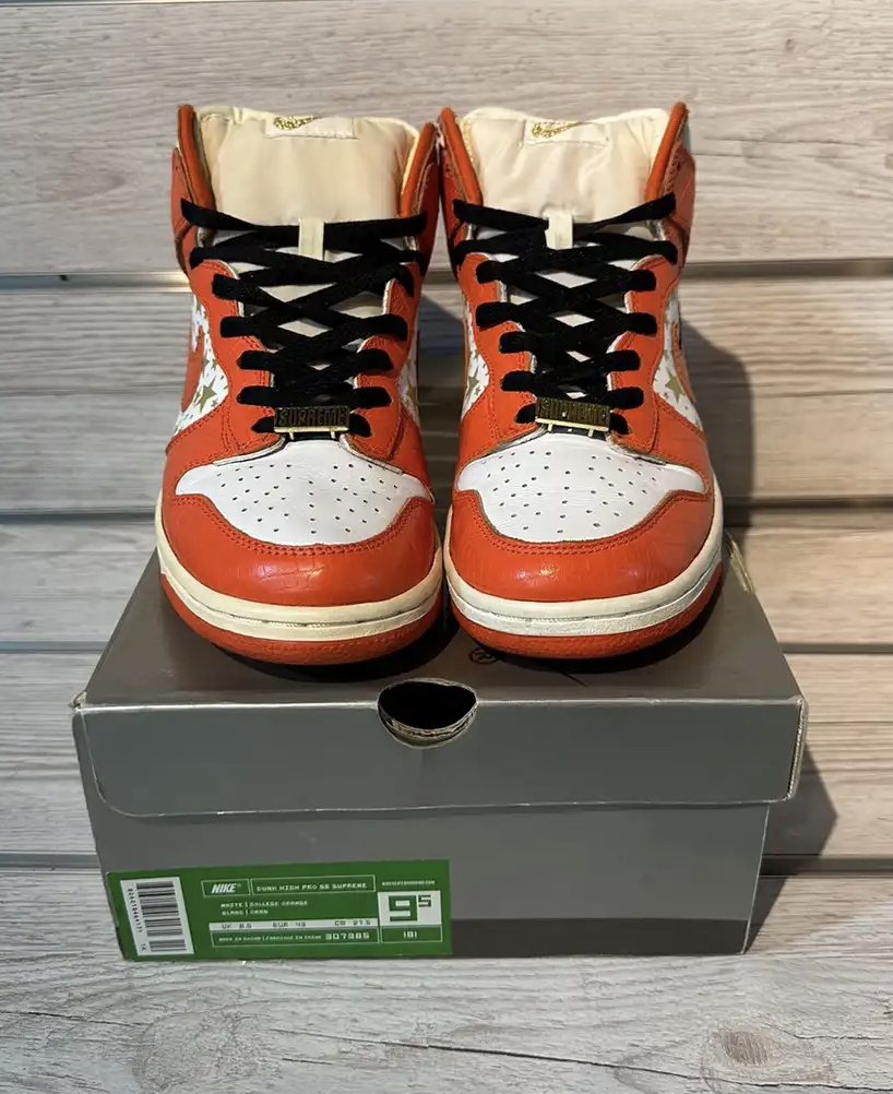 Vnds Nike SB Dunk High Supreme Orange