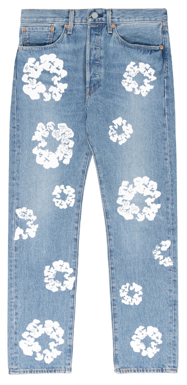 Denim Tears x Levi's Cotton Wreath Jean Men's Light Wash