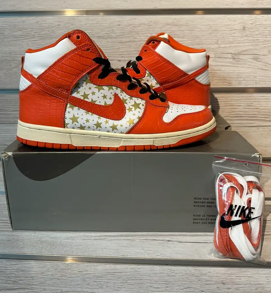 Vnds Nike SB Dunk High Supreme Orange