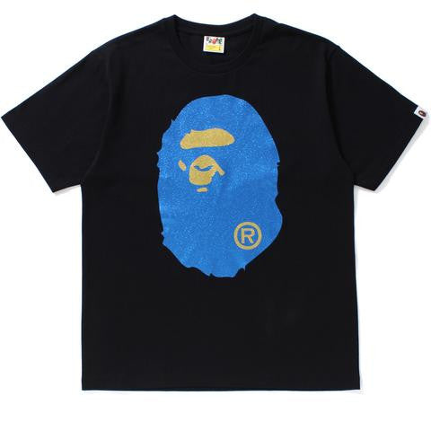 Bape Glitter Ape Tee Blk/Blue