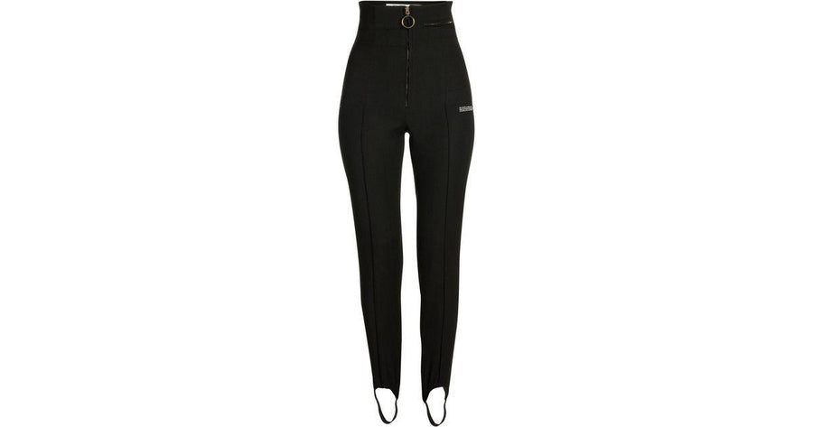 OFF-WHITE High-waist Fitted Stirrup Pants In Black