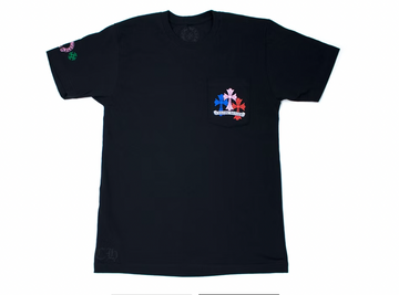 Chrome Hearts Multi Color Cross Cemetery T-shirt Black