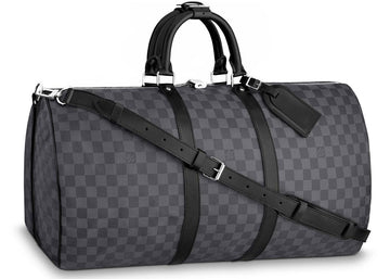 Louis Vuitton Keepall Bandouliere Damier Graphite 55 Black/Graphite