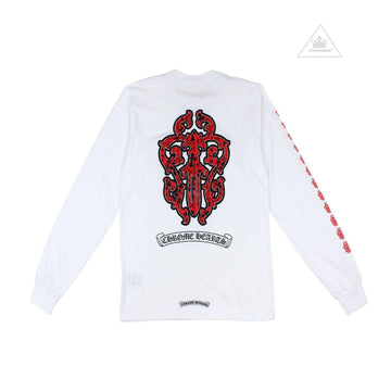Chrome Hearts Dagger L/S T-Shirt White/Red