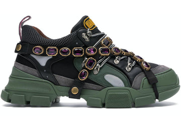 Gucci Flashtrek SEGA Green Removable Crystal