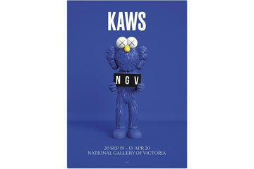 KAWS x NGV BFF Exhibition Poster Blue