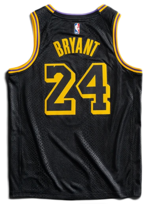 Nike Los Angeles Lakers Kobe Bryant Black Mamba City Edition Swingman Jersey Black/Gold