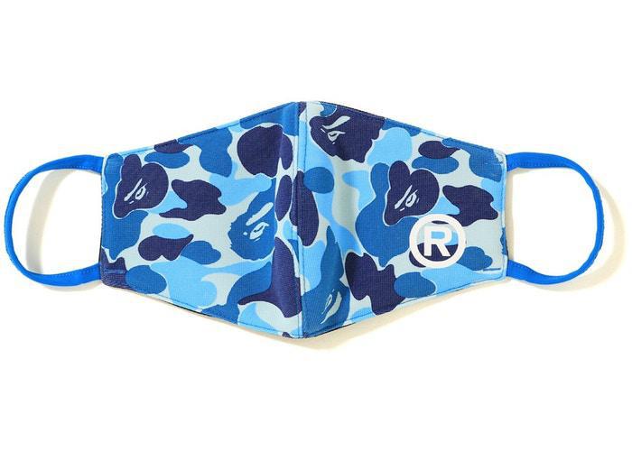 BAPE ABC Camo Face Mask Blue