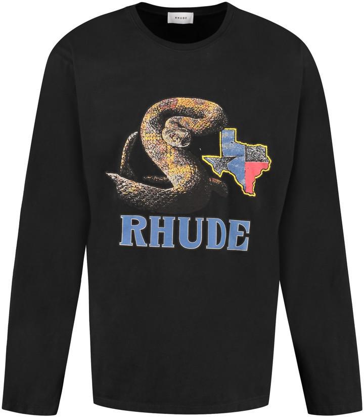 Rhude Rattlesnake logo print T-shirt