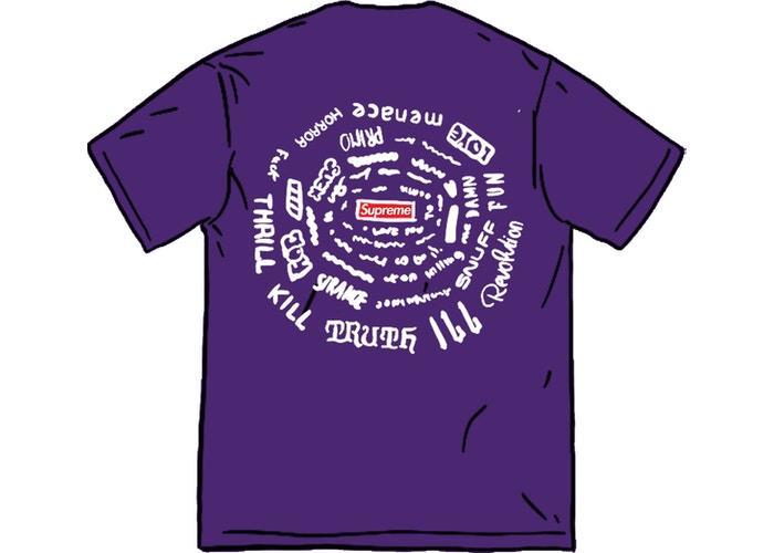 Supreme Spiral Tee Purple