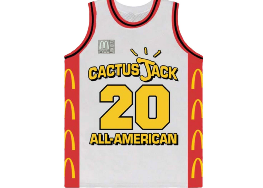 Travis Scott x McDonald's Cactus Jack All American Jersey White