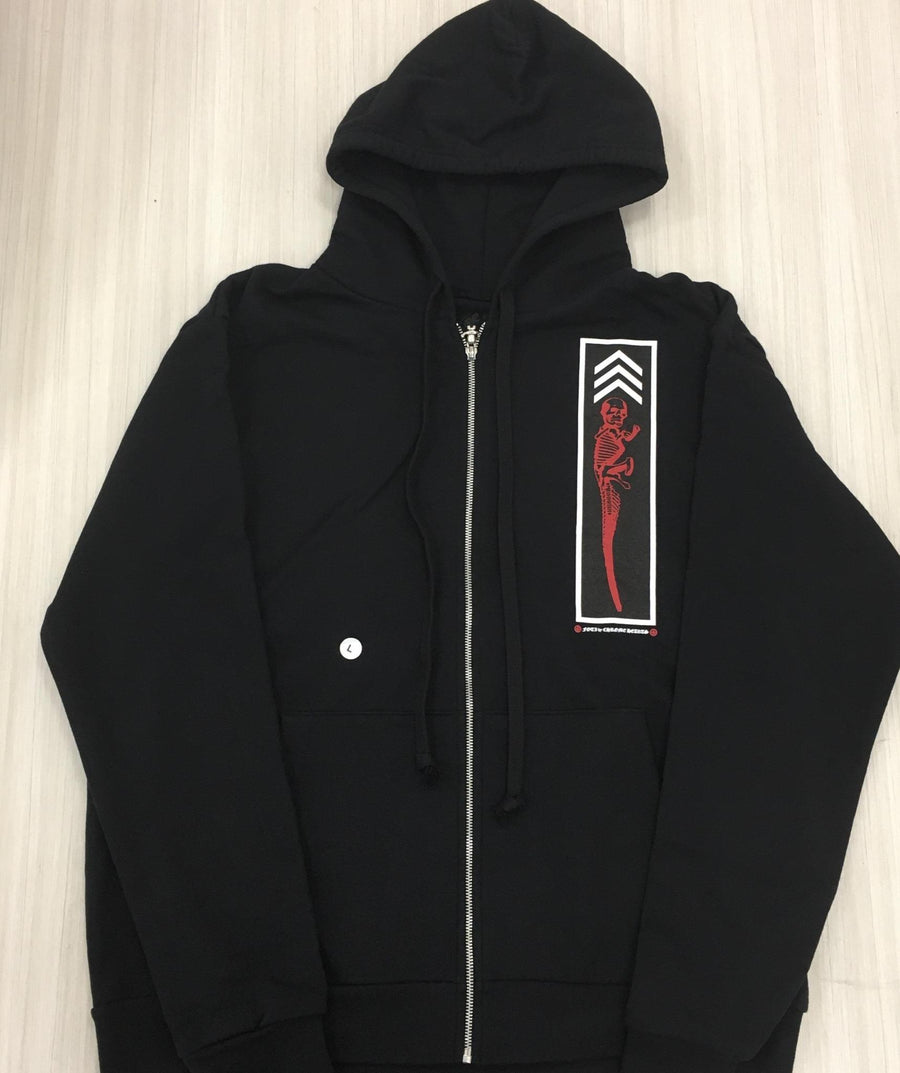 Chrome Hearts Skull Lizard Black Red Jacket