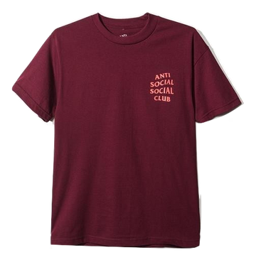 Anti Social Social Club Tee Maroon