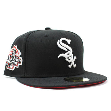 Exclusive New Era 59Fifty Chicago White Sox 2003 All Star Game Patch Red UV Hat - Black