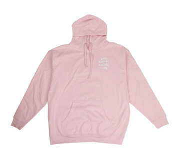 Anti Social Social Club Pink ASSC Logo Hooded Sweatshirt