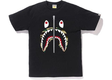 BAPE 1st Camo Shark Tee (SS18) Black/Yellow