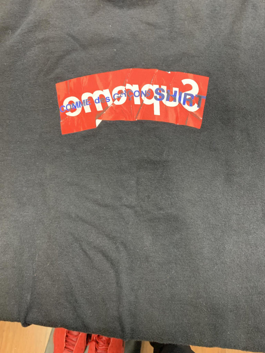 VNDS Supreme Comme Des Garcons SHIRT Box Logo Tee Black