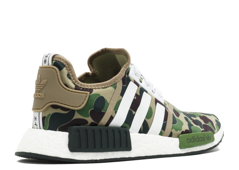 Adidas x Bape NMD R1 Olive Camo