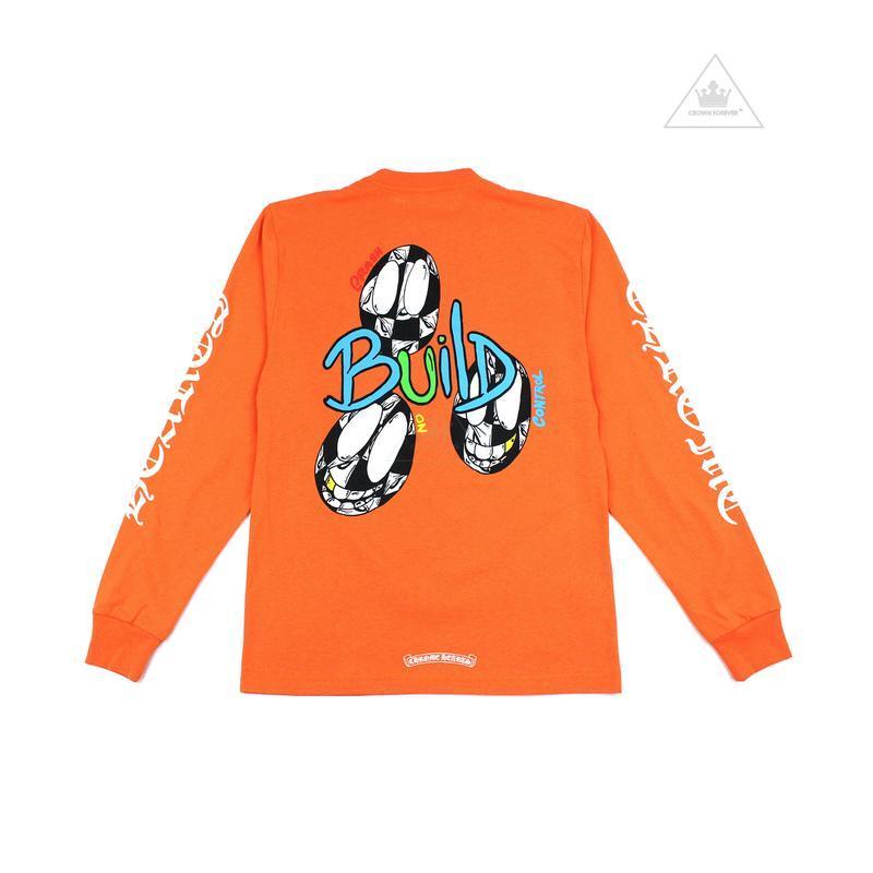 Chrome Hearts Matty Boy Link & Build L/S T-Shirt Orange