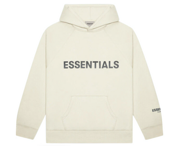 FEAR OF GOD ESSENTIALS Pullover Hoodie Applique Logo Buttercream