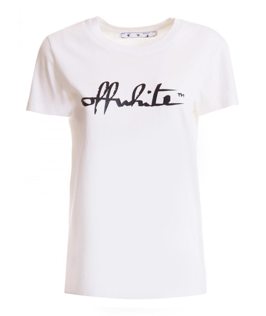 Off-White White Script 21 Logo T-Shirt