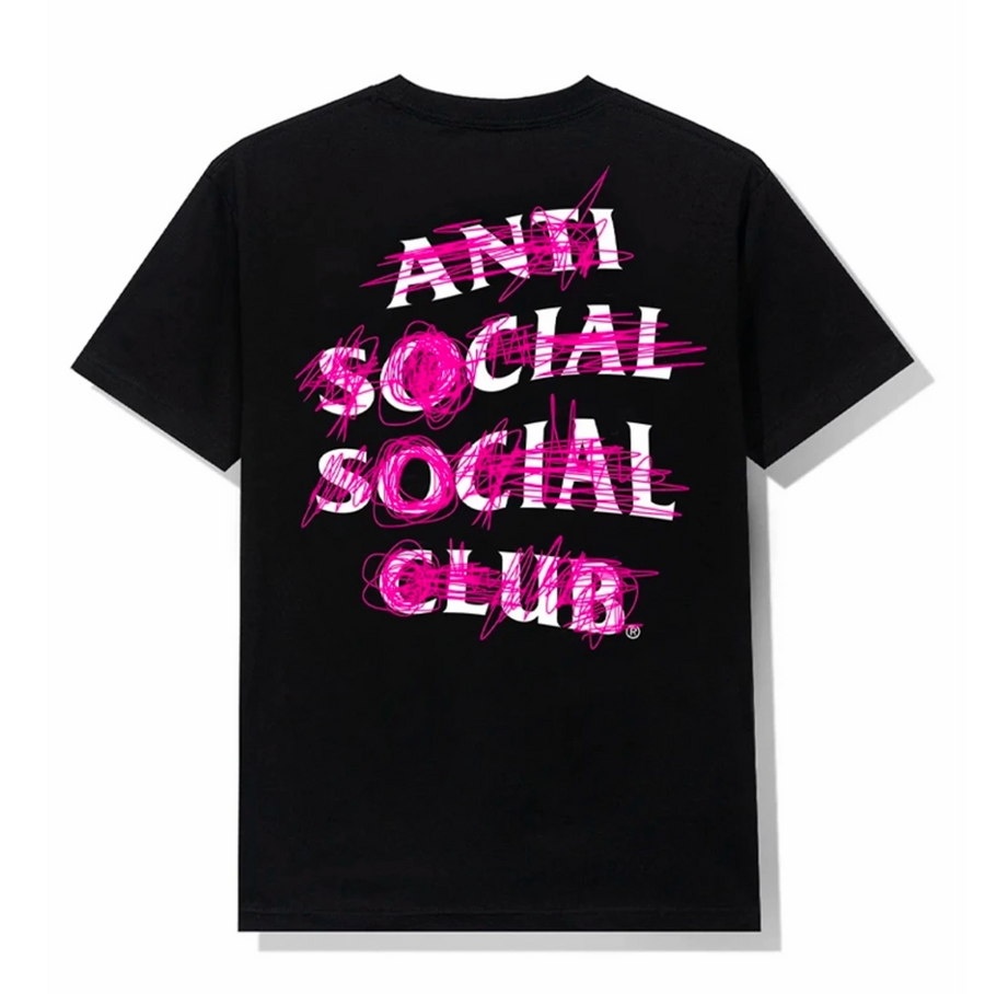 Anti Social Social Club Nevermind Tee Black/Pink