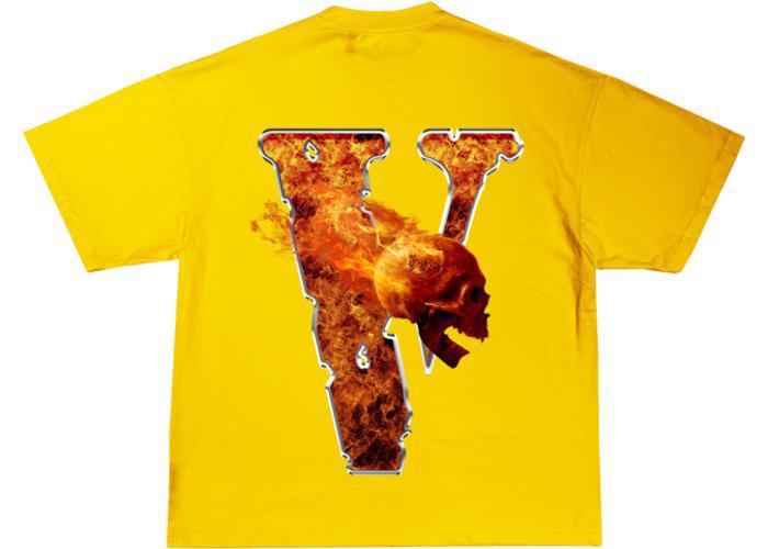 Juice Wrld x Vlone Inferno Tee Yellow