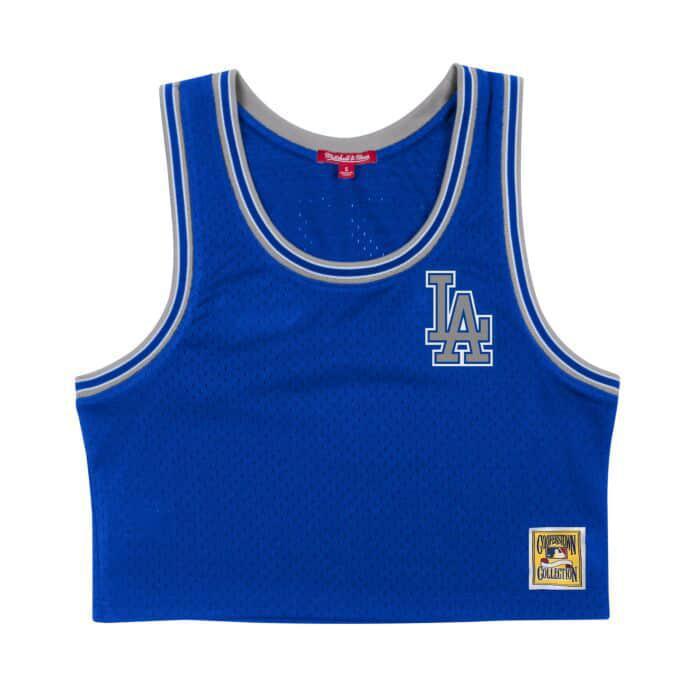 Mitchell & Ness Women's Mesh Crop Tank Los Angeles Dodgers