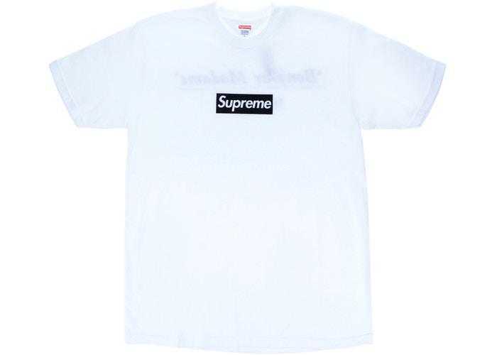 Supreme Paris Box Logo Tee White