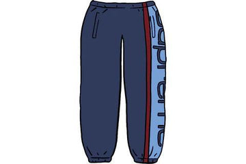 Supreme Big Logo Paneled Sweatpant Navy
