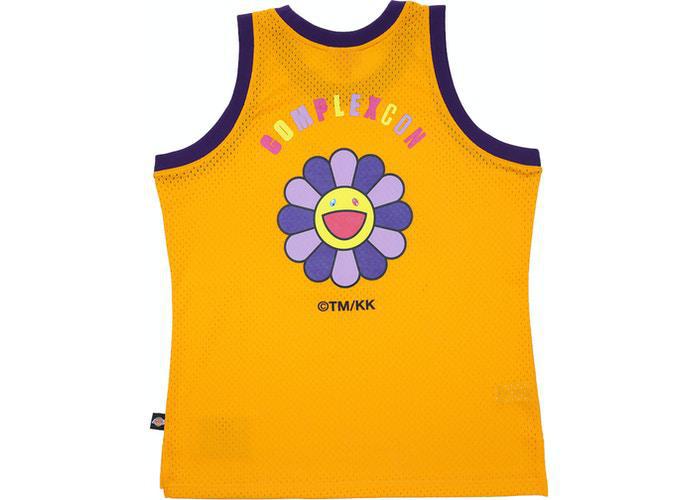 Takashi Murakami ComplexCon x LA Lakers M&N Basketball Jersey Gold