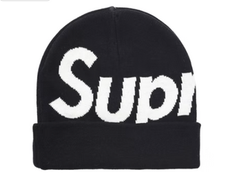 Supreme Big Logo Beanie (FW21) Black