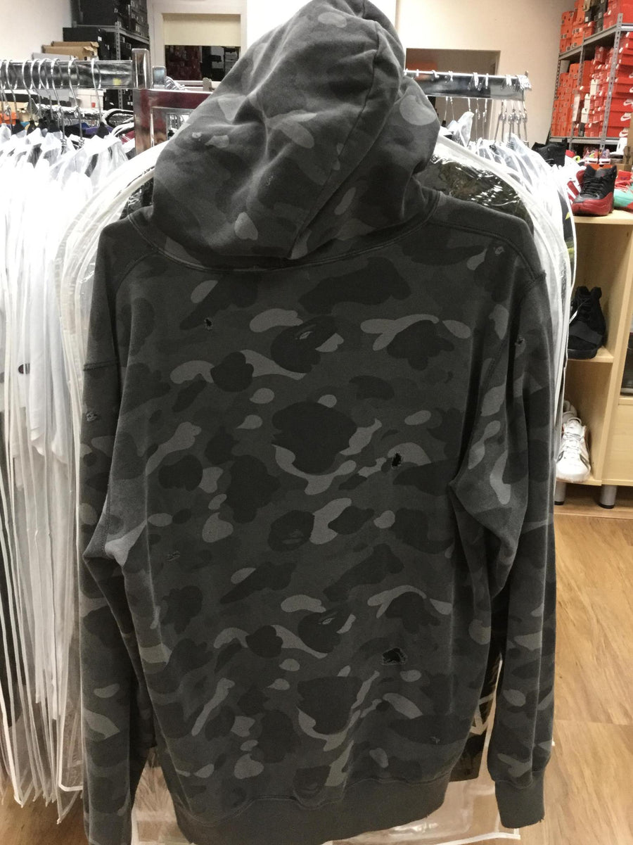 Vnds BAPE Color Camo Damage Wide Pullover Hoodie Black