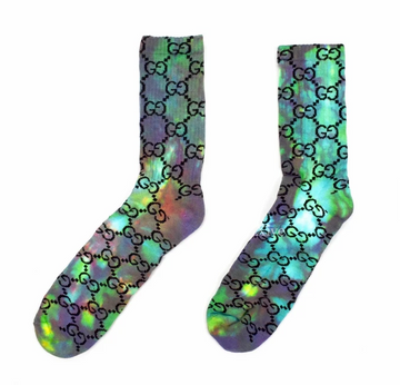 Imran Potato Tie Dye ‘GG’ Logo Socks
