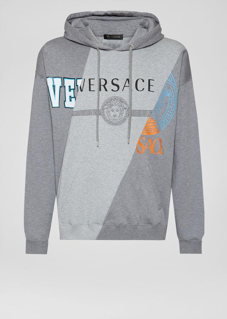 VERSACE COMPILATION PRINT HOODIE