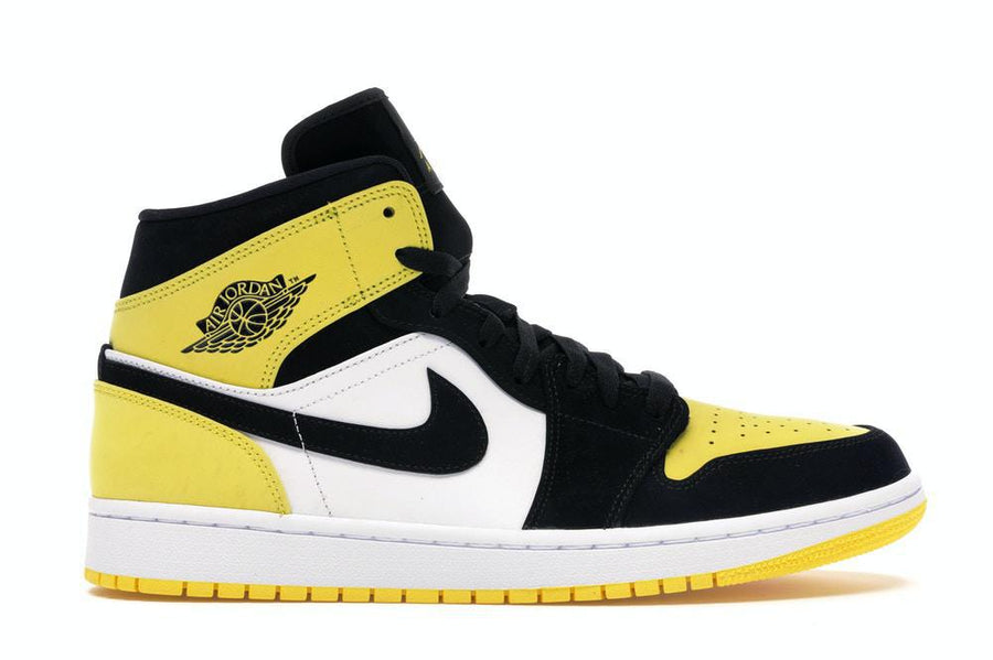 Air Jordan 1 Mid Yellow Toe Black